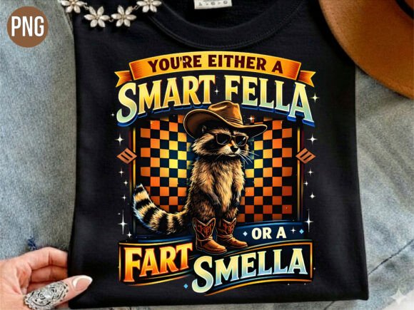 Funny Raccoon Smart Fella Fart Smell PNG
