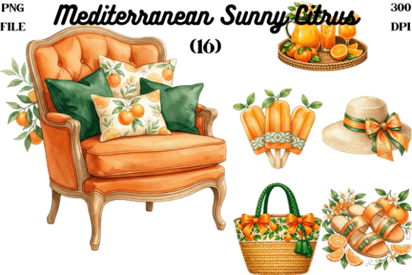 Harnessing the Warmth of Summer: The Strategic Value of Mediterranean Sunny Citrus Clipart PNG in Modern Design