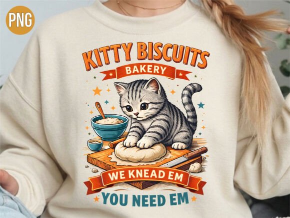 Kitty Biscuits Bakery Cat Kneading PNG