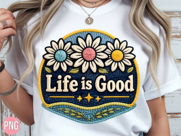 Life is Good Floral Daisy Patch PNG: A Practical Guide for Digital Creators