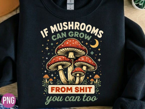 Mushrooms Growth Inspirational Quote PNG: A Guide for Creative Projects