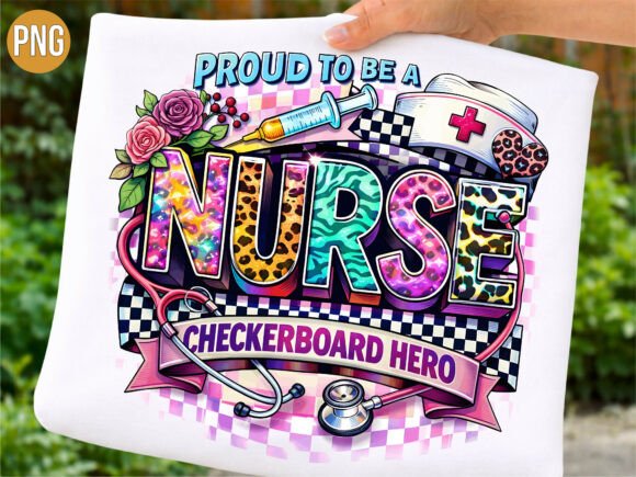 Nurse Checkerboard Hero Medical PNG
