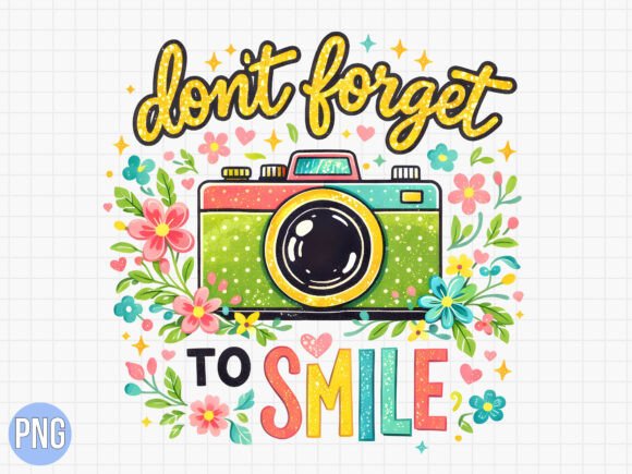 Reviving Nostalgia: The Creative Power of the Don’t Forget to Smile Retro Camera PNG