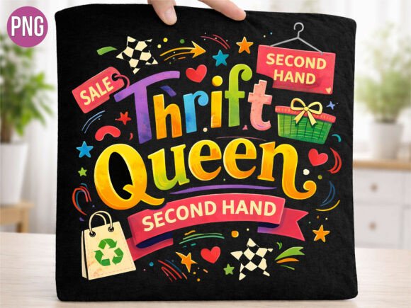 Strategic Branding with the Thrift Queen Second Hand Fashion PNG