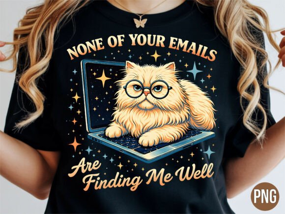 Understanding the Appeal of the Funny Cat Email Finding Me Well PNG