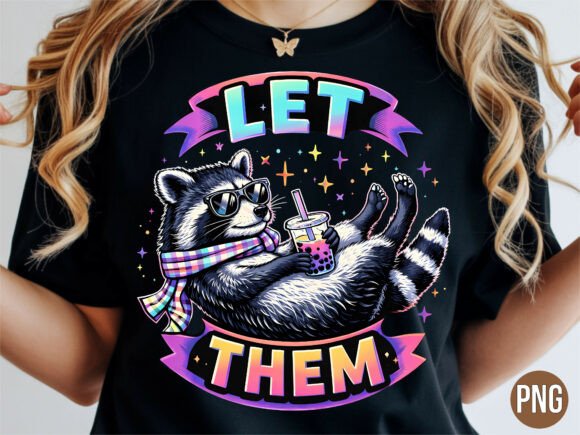 Unlocking Cosmic Creativity with the Let Them Raccoon Galaxy Space PNG