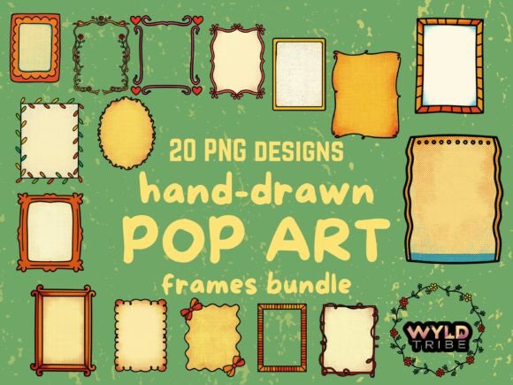 Unlocking Creative Potential with the Pop Art Hand Drawn Frames Bundle